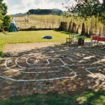 Klassiek labyrint in Paarl, ZA, 2001