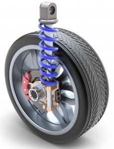 Veer met schokdemper